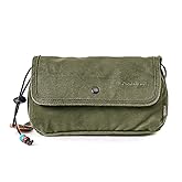 GOOTIUM Canvas Small Crossbody Purse - Flap Shoulder Bag Daily Essentials Pouch