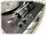Crosley Voyager Designer Portable Turntable Botanial Green Bluetooth 3 Speeds view 3