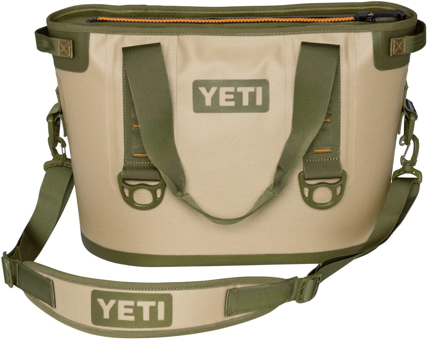 YETI Hopper 20 Cooler Bolsa café Naranja Deportes y