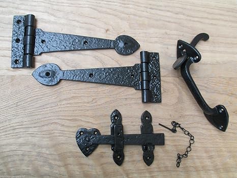 Ironmongery World Wrought Cast Iron Suffolk Cottage Latch Spear