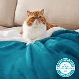 Bedsure Sherpa Fleece Throw Blanket Turquoise 220x240cm Queen Size view 2
