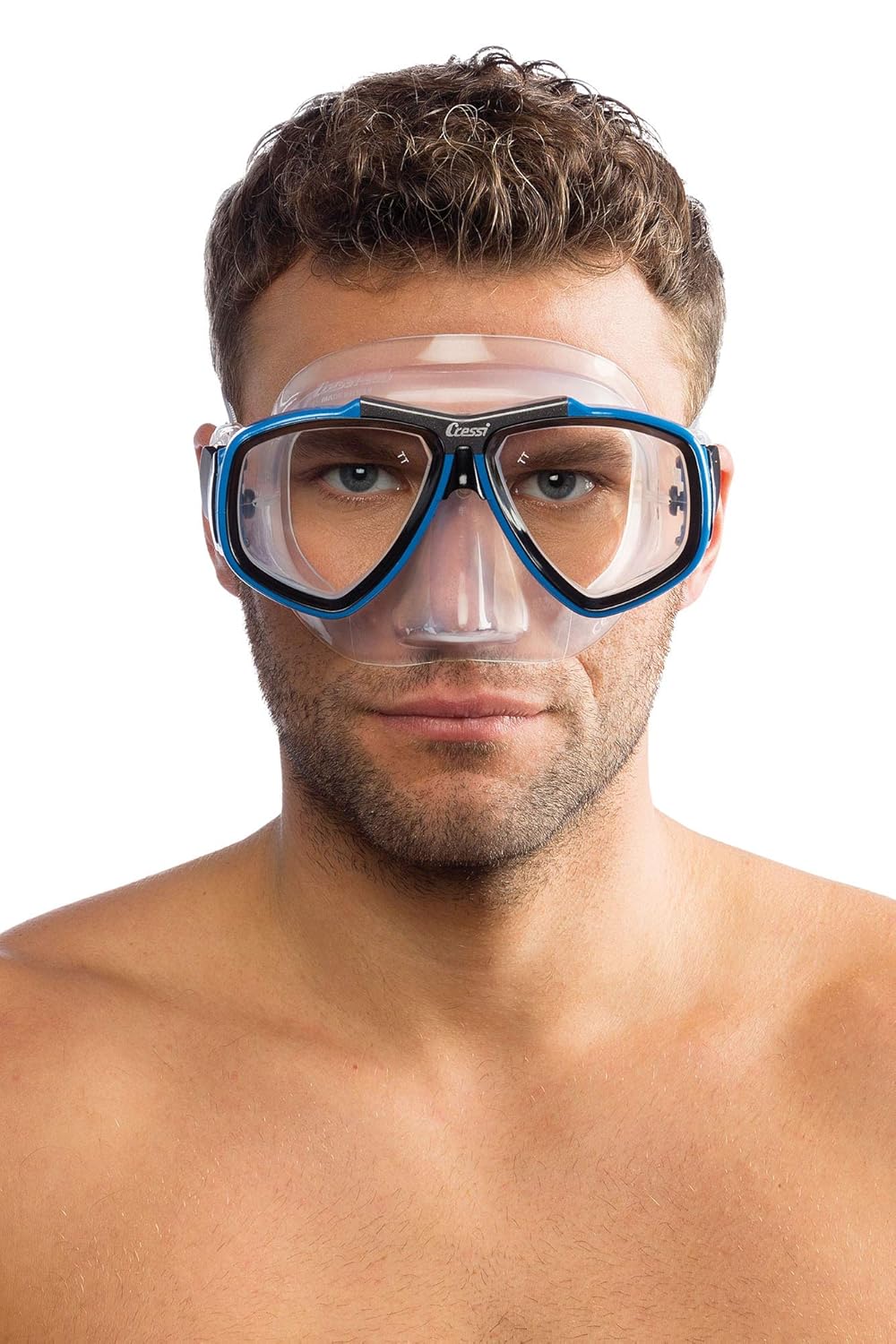 First Dive Mask with Inclined Lenses for Scuba Diving - optical lenses available | FOCUS made by Cressi: quality since 1946