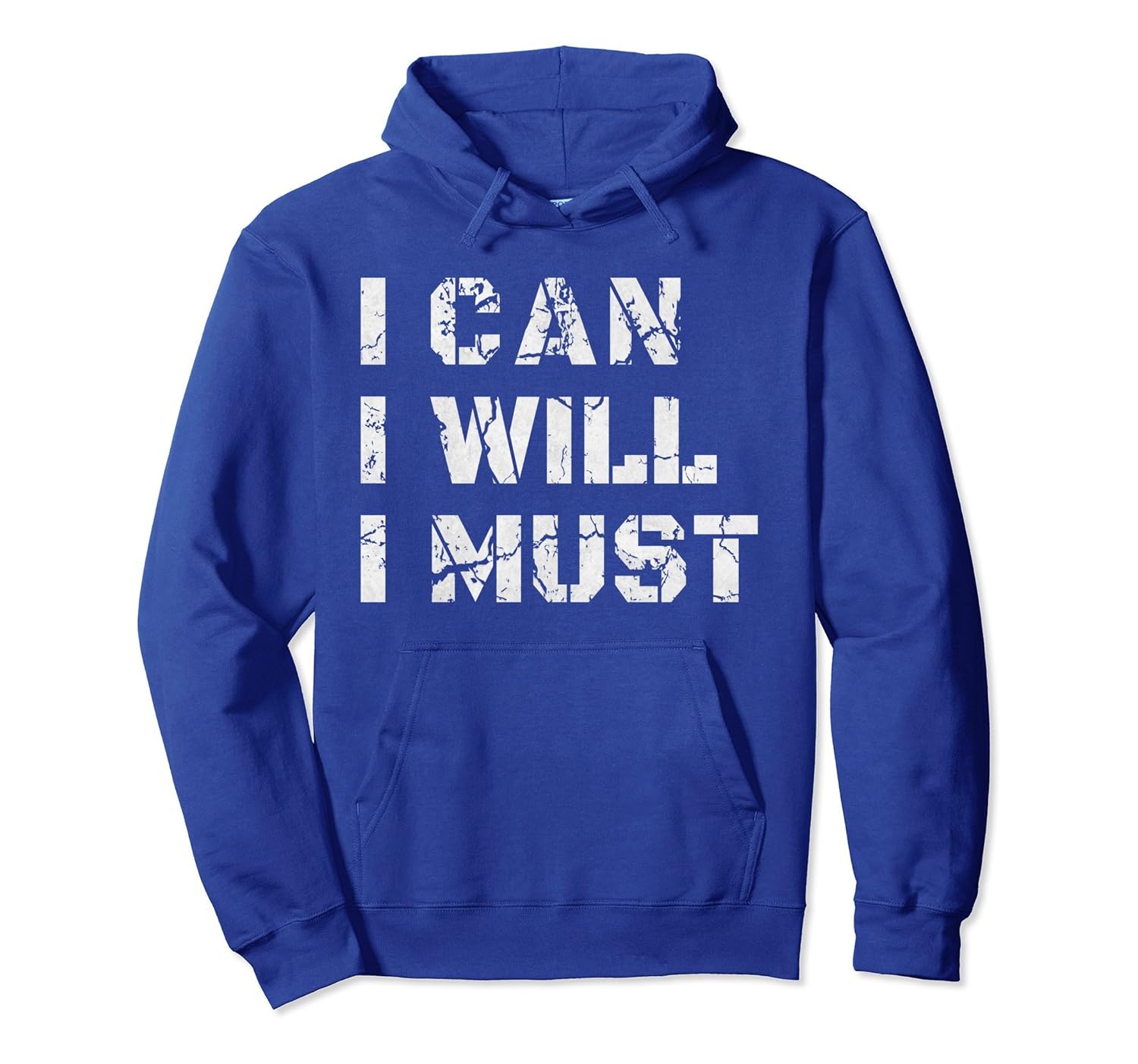 I Can I Will I Must Success Motivational Hoodie Gym Workout-ANZ