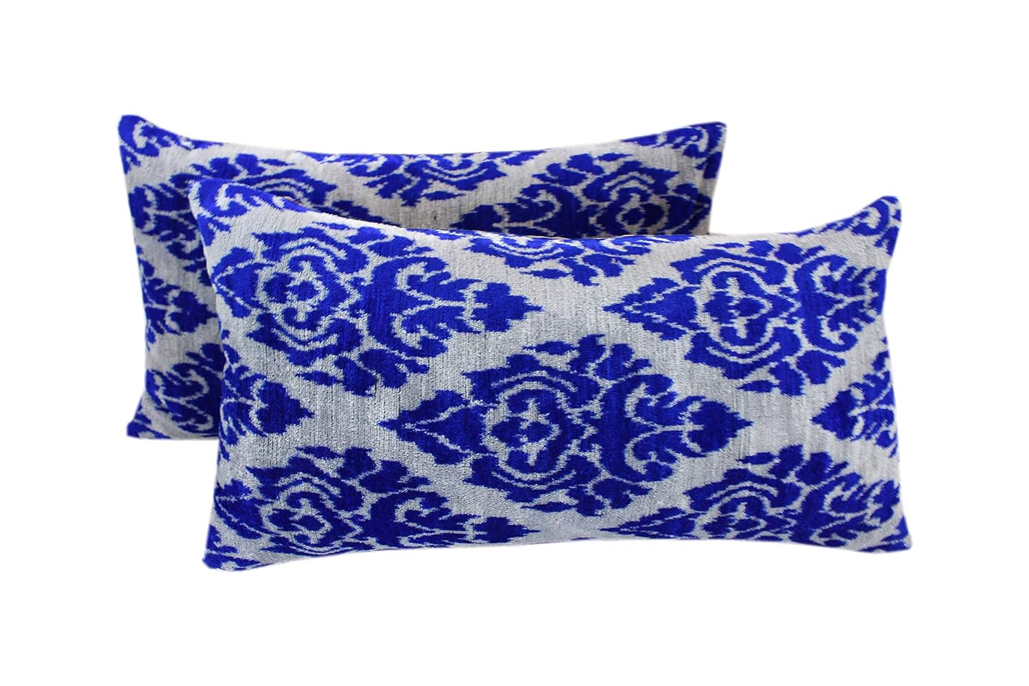 Amazon Com Black Fig Designs Silk Velvet Ikat Pillow Cover Vp203s
