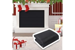 Rumlick Oxford Cloth Magnetic Fireplace Cover - 39" x 32", Blocks Airflow, Draft Cover for Fireplace Doors