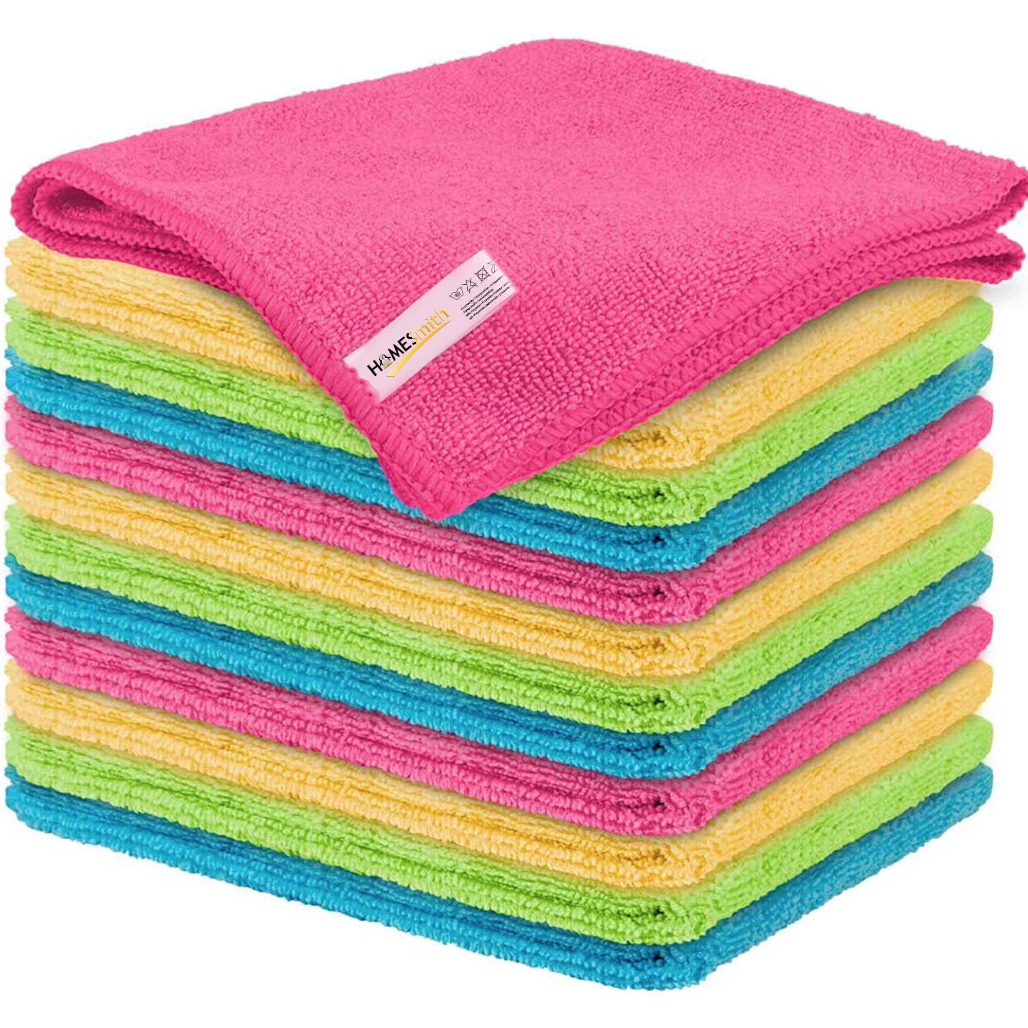 HOMESmith 24 Pack Premium Extra Large Microfibre Cleaning Cloths