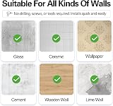 KIAMXNE Stainless Steel Extendable Shower Curtain Rod 132-195cm White view 7