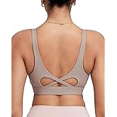 RUNNING GIRL Sports Bra for Women High Support, Molded Cup High Impact Sports Bras with Sewn in Pads Workout Running Bra