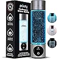 Hydrogen Water Bottle Generator - Up to 4100+ PPB Concentration - SPE/PEM Technology - Certified H2 Generator - Portable Athletic Performance & Hydration System - 6-Hour Hydrogen Retention (Silver)