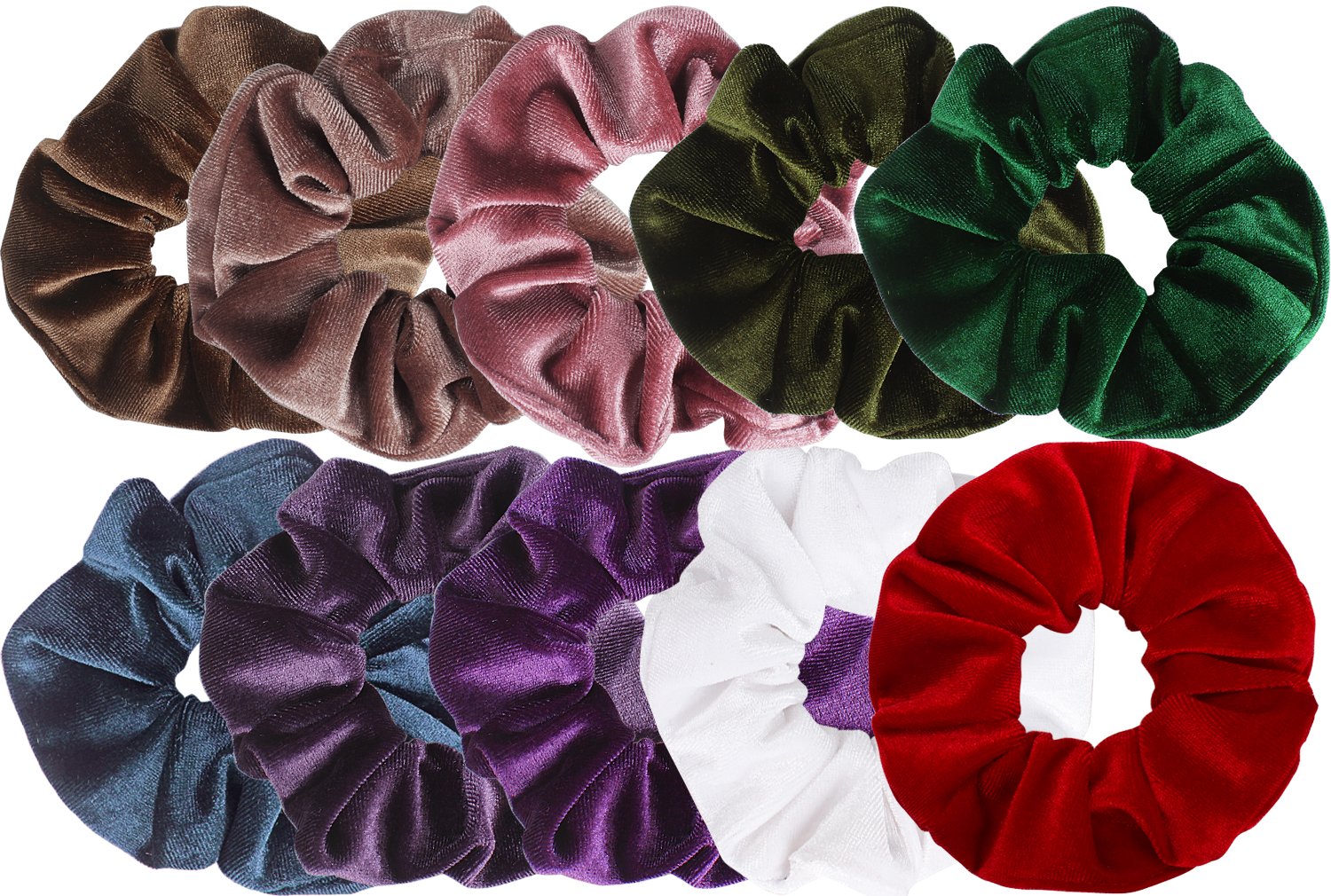 Buy Jaciya 10 Pack Hair Scrunchies Velvet Scrunchy Elastics