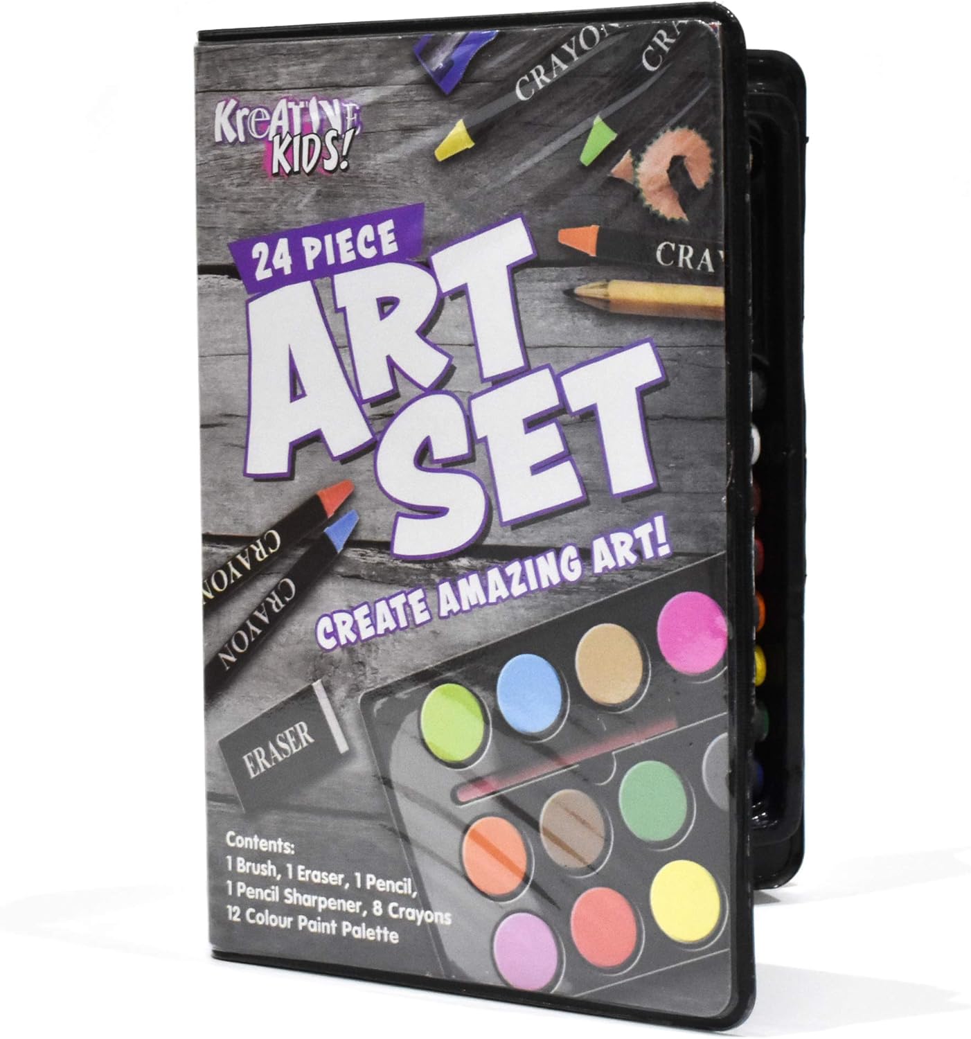 Kreative Kids 24 Piece Art Set In A Case Ideal for Home or School Amazon.co.uk Kitchen & Home