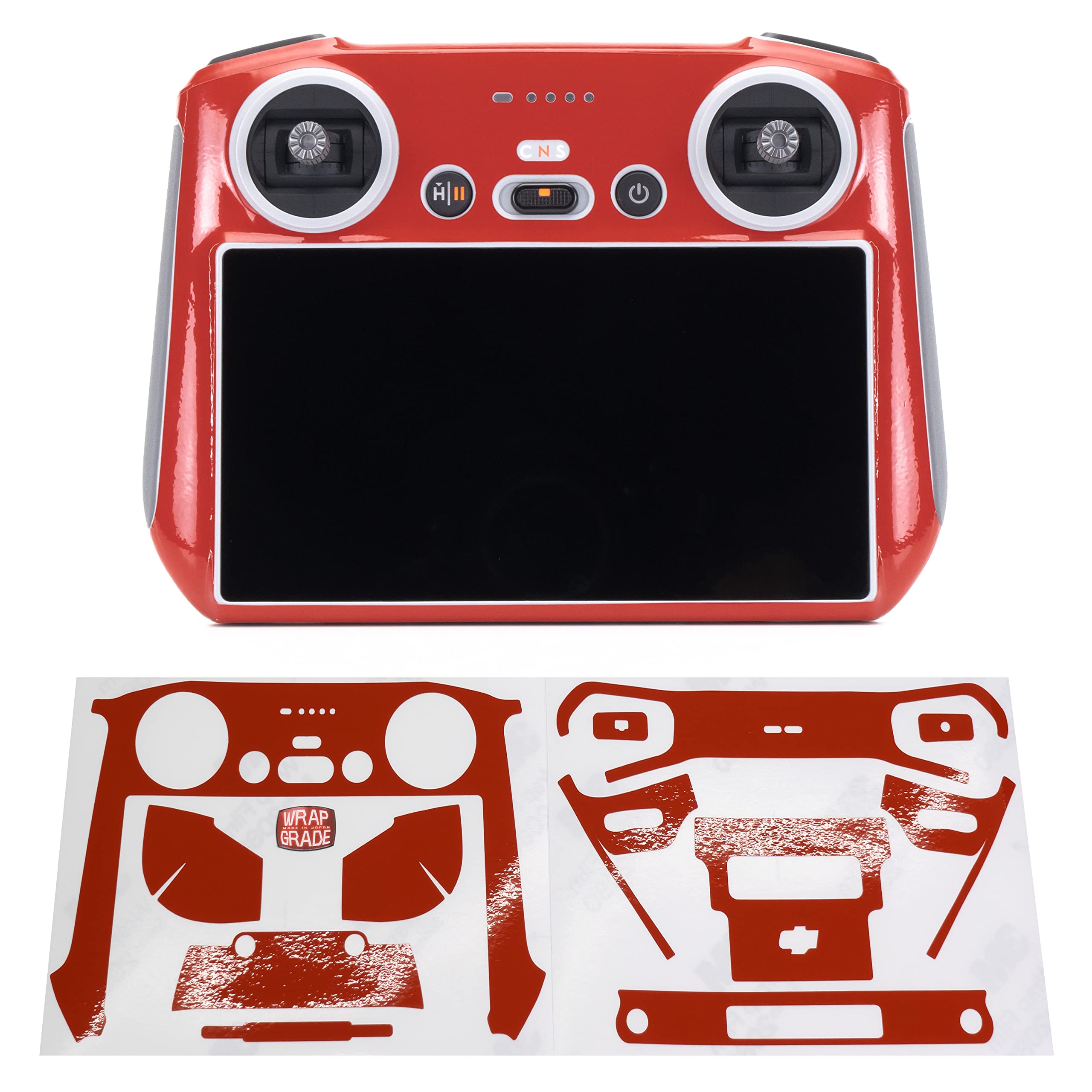WRAPGRADE Skin Stickers compatible with DJI RC (SUPER RED)