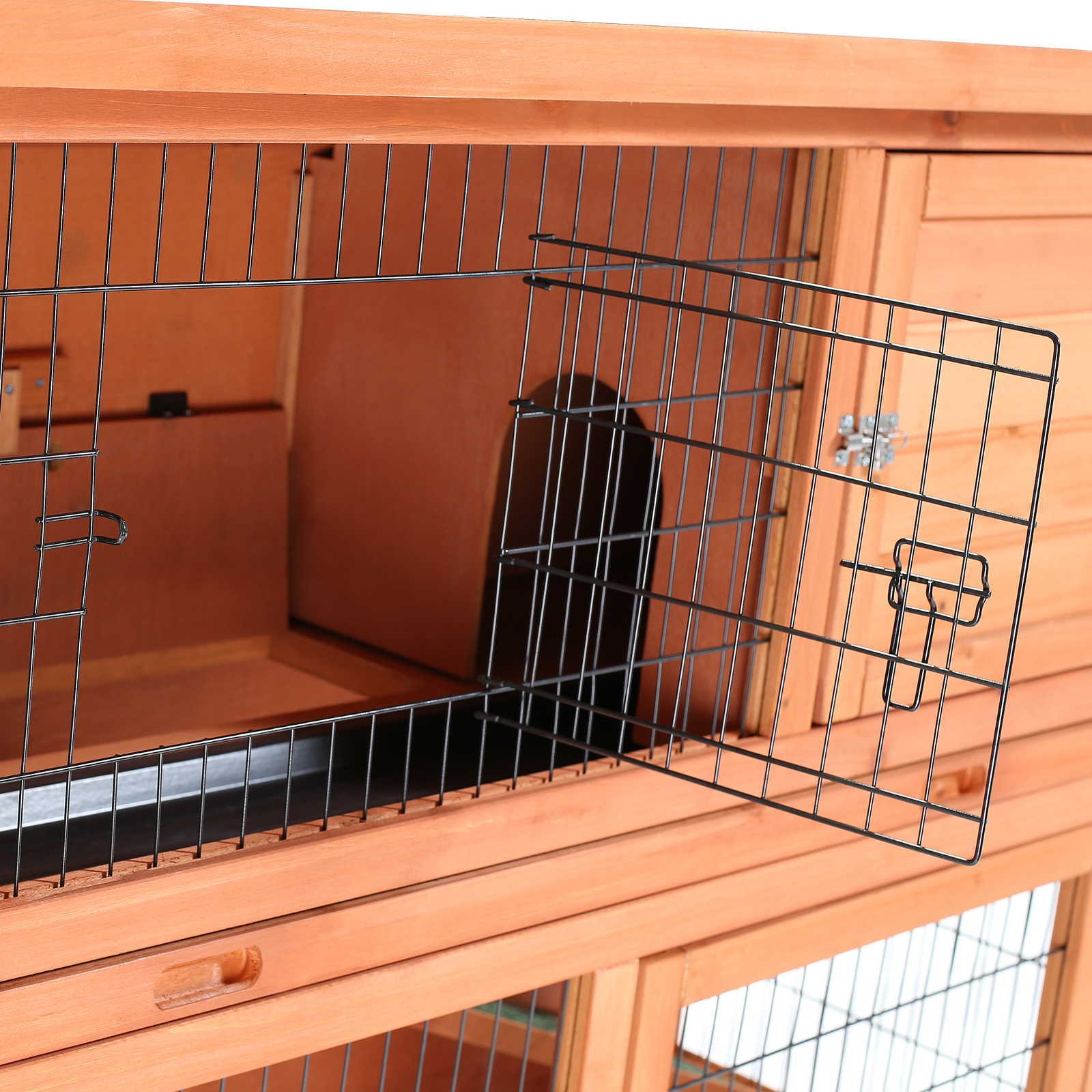 SmithBuilt 48" Rabbit Hutch Two Story Wood Bunny Cage Buy Online in