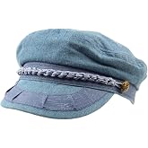 SK Hat shop Men's Summer Cotton Greek Fisherman Sailor Fiddler Driver Hat Flat Cap