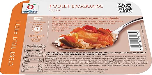Poulet Basquaise Et Riz Surgeles 300 G Amazon Fr Epicerie
