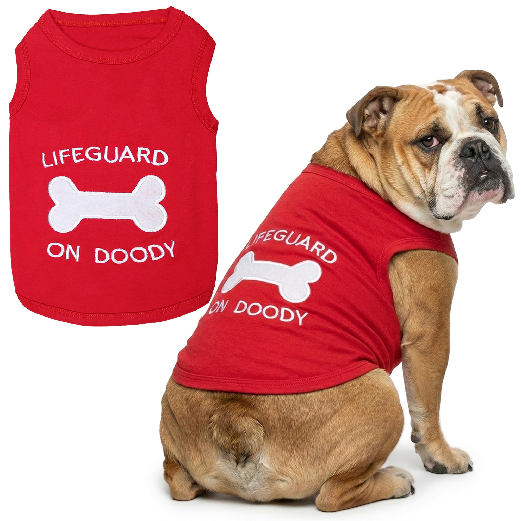 Parisian Pet Lifeguard on Doody Dog T-Shirt, 3X-Large