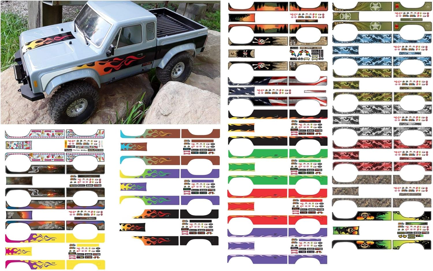 rc car masking decals