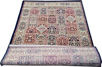 PARADISE CARPET CREATION Kashmiri Persian Design Carpet Competitive Price 9 X 12 FEET (270X360) cm. Color Blue Multi