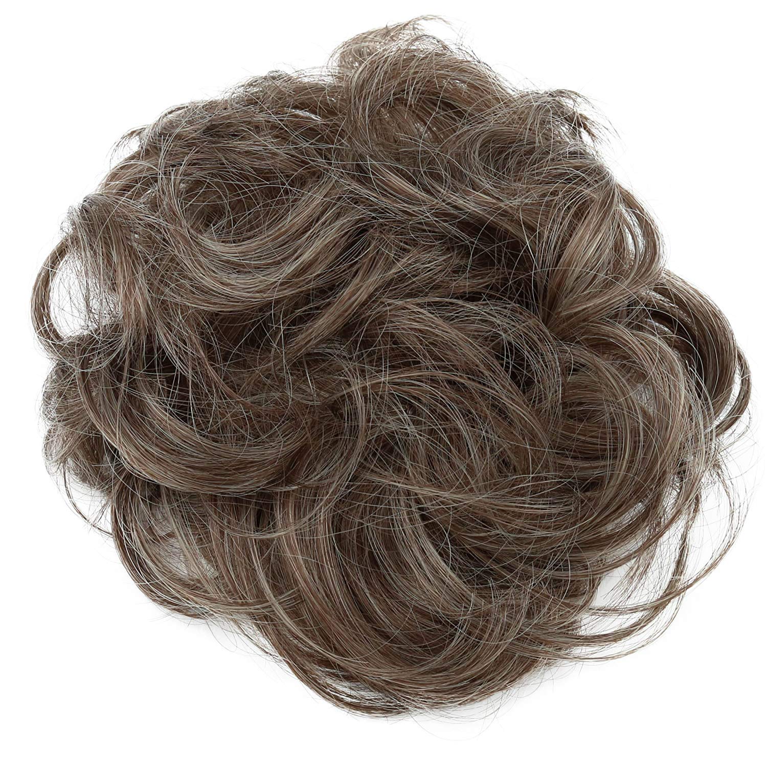 CAISHA Messy Scrunchie Bun Voluminous Wavy Hairpiece Heat-resistant Synthetic Fibres Brown Mix G24A โ image 1