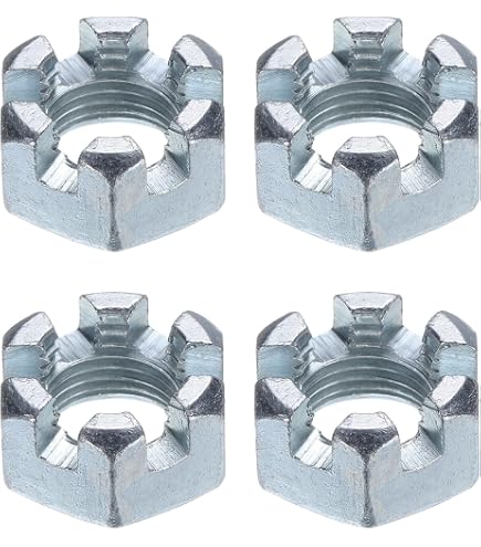 10  7/16-20 Slotted Hex Castle Nut 7/16 X 20 Fine Thread 7 16x20 Nuts 7 16