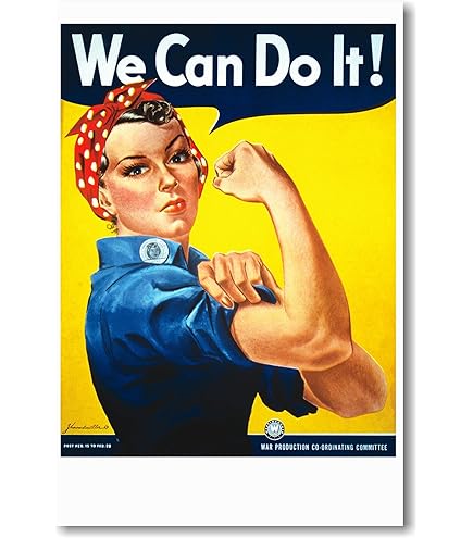 Amazon.com: We Can Do It – Rosie the Riveter – Póster vintage de