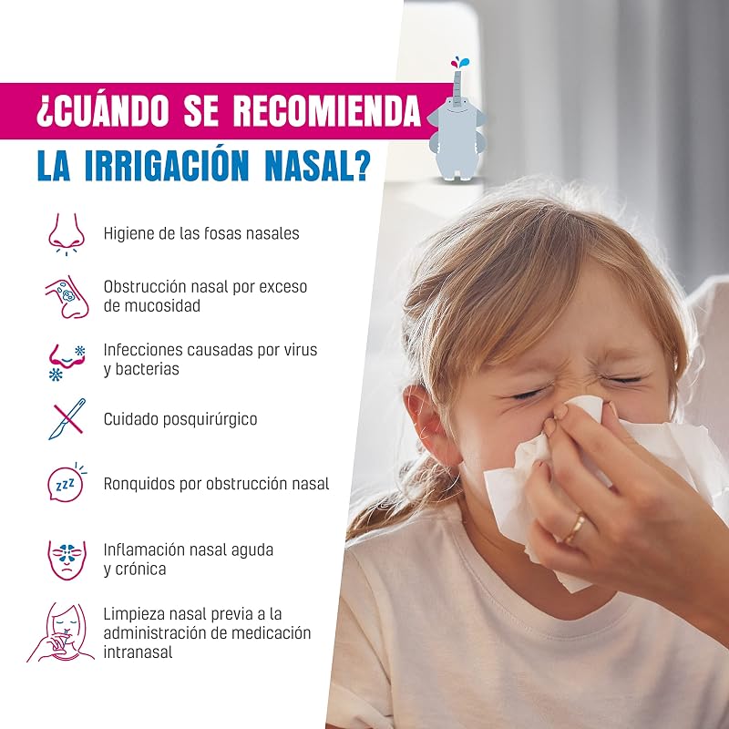 Lavagem Nasal Infantil Júnior | Pacote Inicial Júnior 250 ml + 26 Saquinhos