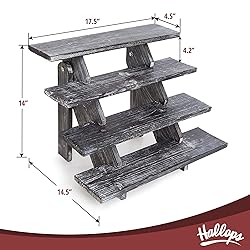 Hallops Rustic Cupcake Stand - Wooden Retail Table