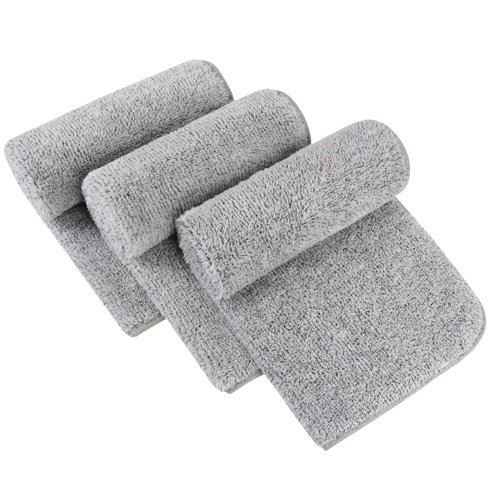 SINLAND Microfiber Hand Towel for Bathroom Super Soft Makeup Remover Cloth Washcloth for Home Spa Sports Face Cleansing Towel 40cmx76cm 3 Pack