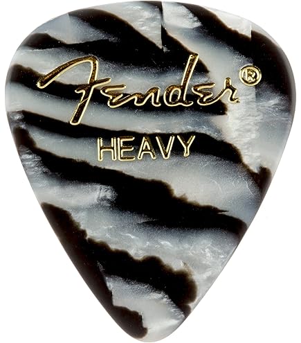 Médiator Fender 351 Premium Pick Heavy Black - Forme Traditionnelle - Foto 11