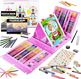 KINSPORY 290 PCS Art Set for Kids Deluxe Coloring Case Gift Teens Boys Girls view 1