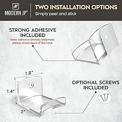 Modern JP Adhesive Hat Hooks for Wall