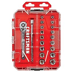 CRAFTSMAN Mechanics Tool Set, 1/4 Inch Drive, 20