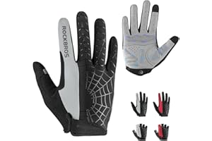 ROCKBROS Men's Cycling Gloves with SBR Pad, Anti-Slip, Breathable for Spring, Autumn Sports Riding