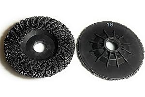 SIGNI S/C Plastic Back Grinding Disc for Granite/Marble/Concrete and Glass(16 Grit, 4.5 inch) 5 Pack
