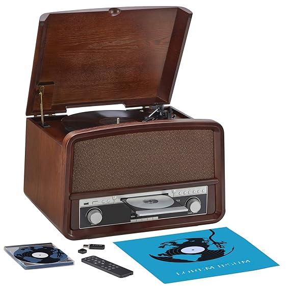 Zennox Wooden Retro Music Centre System DAB Radio HiFi Amazon.co.uk