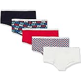Tommy Hilfiger womens Classic Cotton Boyshort Panties | 5 Pair Pack