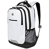 SwissGear Cecil 5505 Laptop Backpack, Fits 16 Inch Laptop, White Tarpaulin