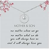 Burning Love Mother Son Necklace Mom Gifts from Son Sterling Silver Necklace for Mom Mothers Day Gifts Mother Birthday