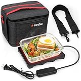 INHEAT Portable Food Warmer Oven - 110V Insulated Fast Warming Mini Heated Lunch Box for Camping Work Office | Personal Elect
