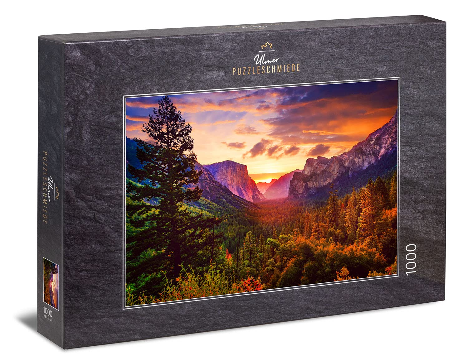 Ulmer Puzzleschmiede - Good Morning Yosemite Jigsaw Puzzle - Atmospheric 1000 Piece Landscape Puzzle - Yosemite Valley, California, USA