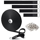 1" x32Ft Hook and Loop Straps with 50 Metal
