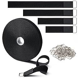 1" x32Ft Hook and Loop Straps with 50 Metal