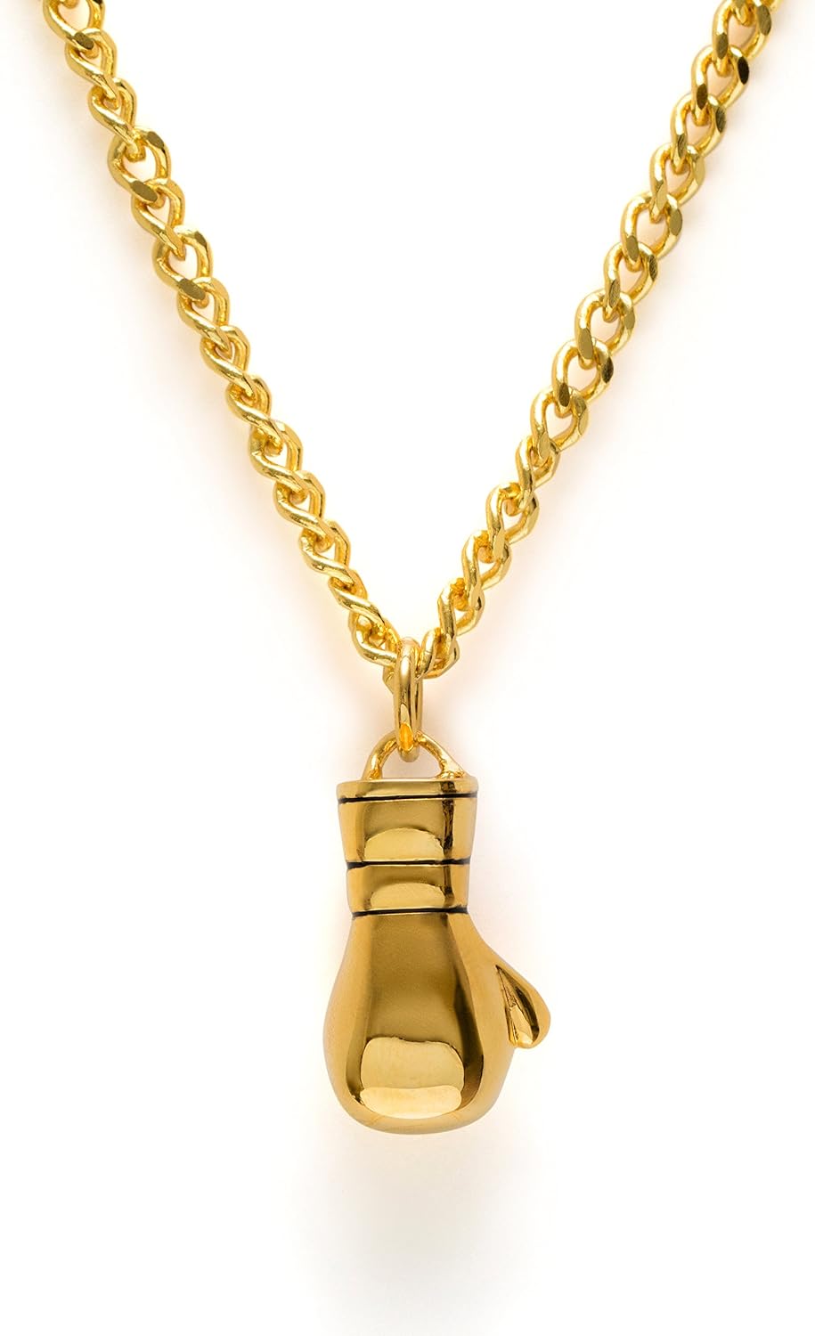Gold Boxing Gloves Necklace Boxing Pendant