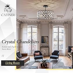 Crystal Ceiling Light Black Modern Chandelier