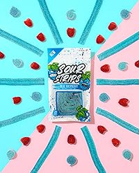 Sour Strips Sour Candy Belts, Blue