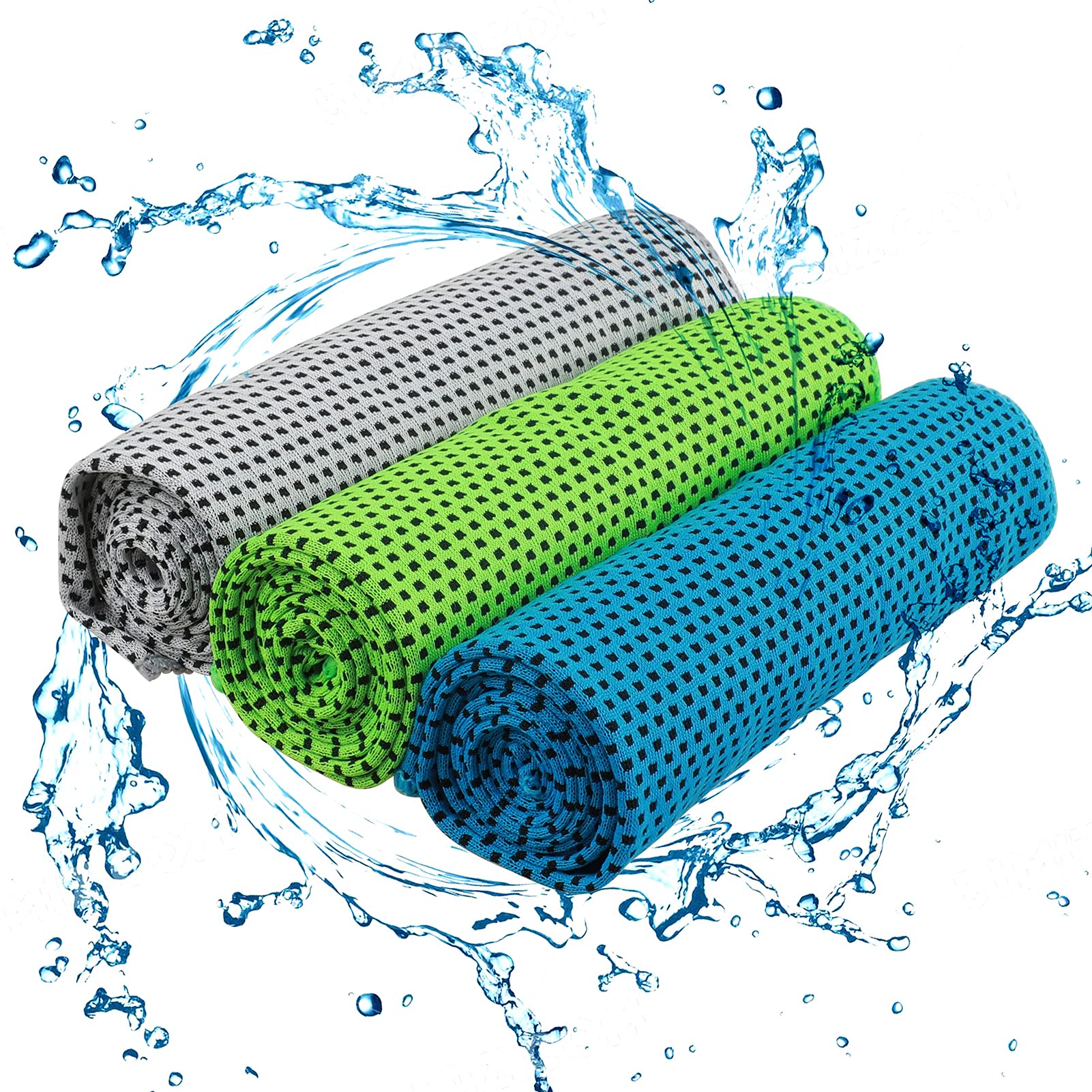 Tioamy Cooling Towel Sport Ice Towel Quick Dry Cold Blanket Sweat Absorption Microfiber Instant Chilly Towel Neck Wrap for Running Swimming Yoga Gym Exercise