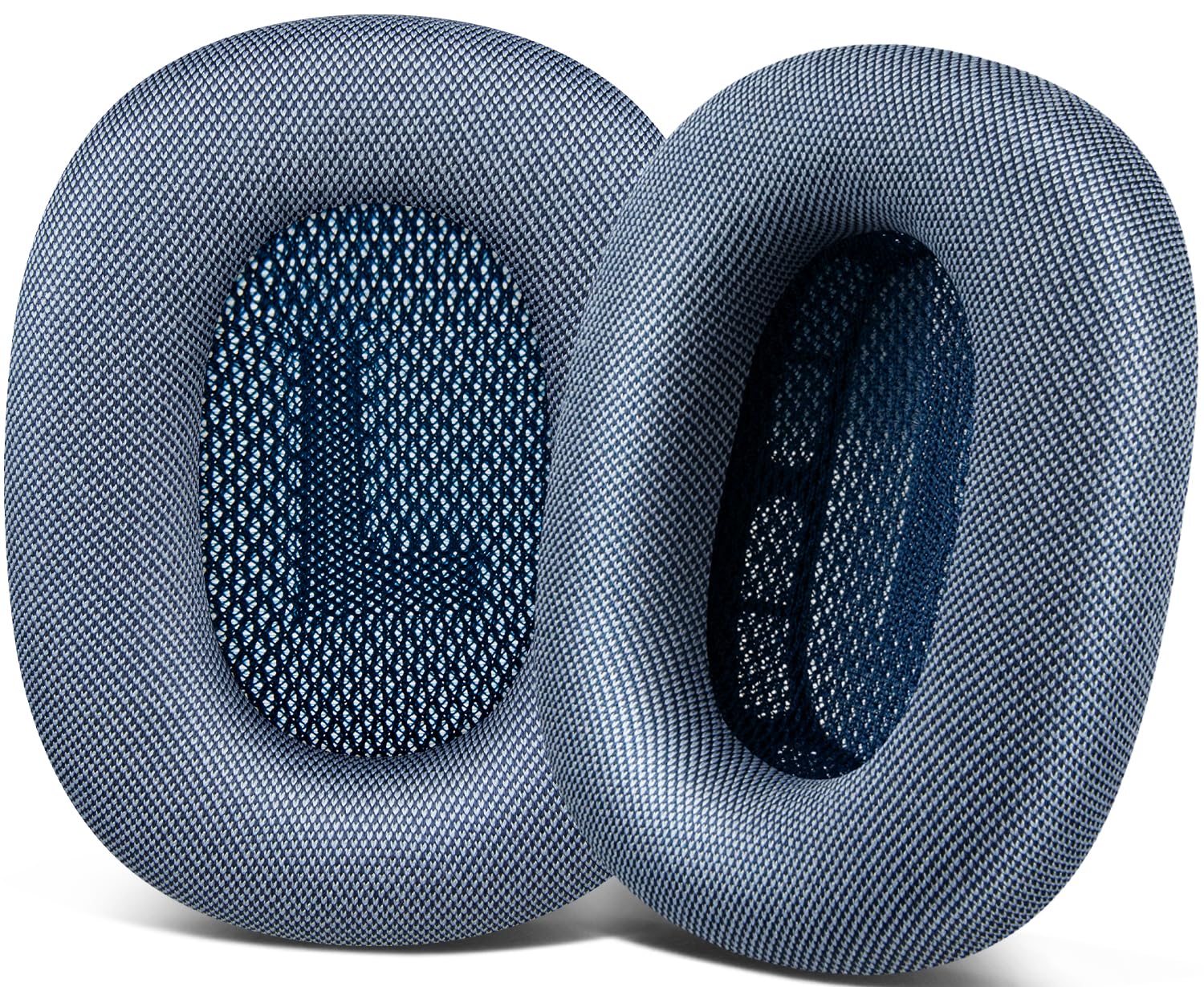 SOPROM Upgraded Ear Pads Replacement for Airpods Max Over-Ear Headphones, Earpads Cushions with Durable Mesh Fabric, Softer Foam, Noise Isolation and Sweatproof - Sky Blue