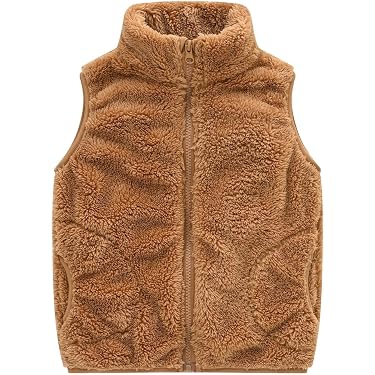Luckywaqng Manteau Polaire Enfant Hiver Garçon Fille - Veste Épaissie Chaude Avec Fermeture Éclair