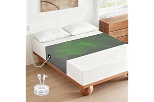 Groundingtop Grounding Sheets for All Mattress Sizes,Grounding Mat for Bed 10% Silver Fiber+90% Cotton Grounding Sheets Sleeping Earth Grounded Mat,Grounding Fitted Sheet Healthy Sleep 106"x23.6" Gray