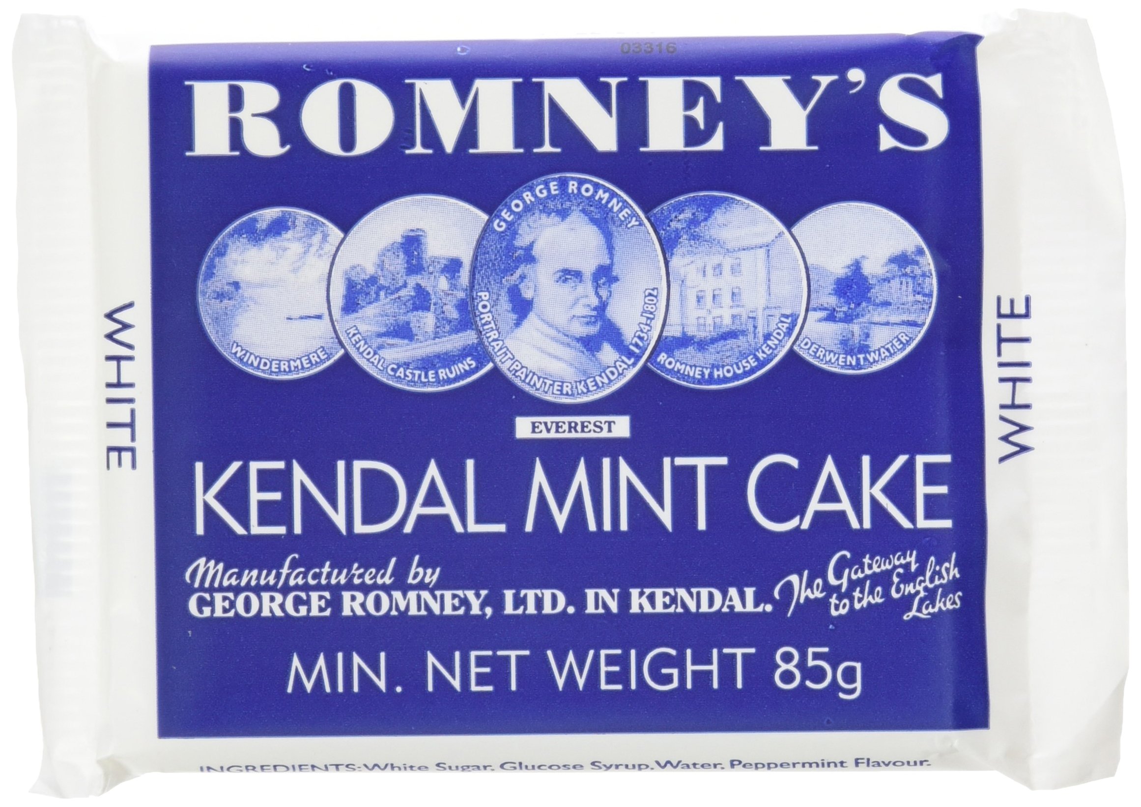 Romney's Kendal Mint Cake 85 g (Pack of 8)